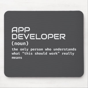 App Developer Definition Mouse Pad Mousepad
