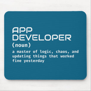 App Developer - Funny Job Definition Mousepad