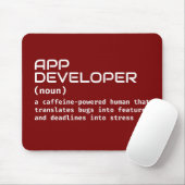 App Developer Job Definitions-Geschenk Mousepad (Mit Mouse)