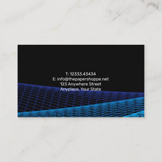 App Developer Web Visitenkarte (Rückseite)