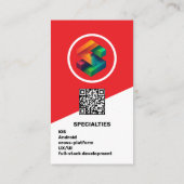 App-Entwickler - Rot Visitenkarte (Rückseite)