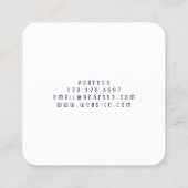 APP-Ikonenformblick-Berechnungslogo Quadratische Visitenkarte (Rückseite)