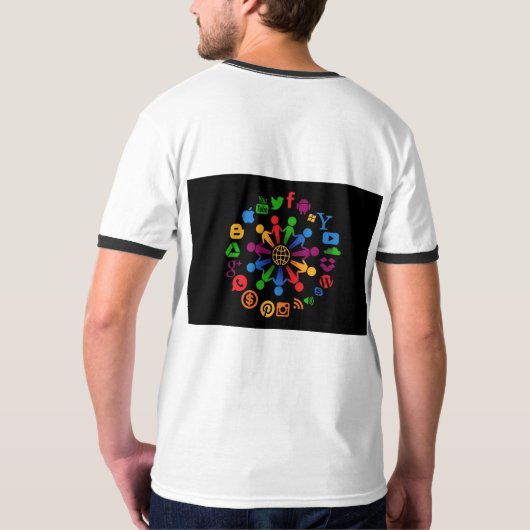 App-Logo-T - Shirt (Schwarz voll)