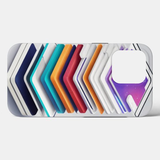 "App Stack: iPhone Case mit Mobile App Art" (Rückseite (Horizontal))