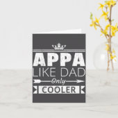 Appa Cooler Funny Korean Dad Father's Day Quote Karte (Gelbe Blume)