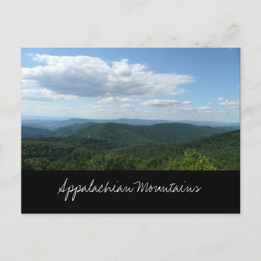 Appalachen-Gebirge Postkarte (Vorderseite)