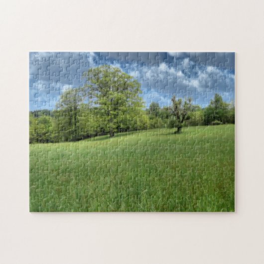 Appalachen-grünes Rätsel Puzzle (Horizontal)