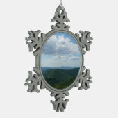 Appalachen I Shenandoah Schneeflocken Zinn-Ornament (Links)