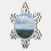 Appalachen I Shenandoah Schneeflocken Zinn-Ornament (Rechts)