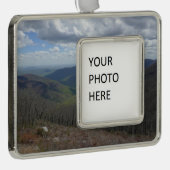 Appalachen im Frühling Rahmen-Ornament Silber (Rechts)