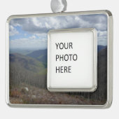 Appalachen im Frühling Rahmen-Ornament Silber (Links)