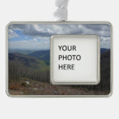 Appalachen im Frühling Rahmen-Ornament Silber (Vorderseite)