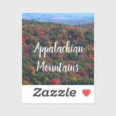 Appalachen im Herbst Aufkleber (Blatt)
