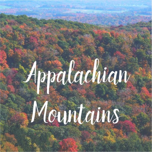 Appalachen im Herbst Aufkleber (Vorderseite)