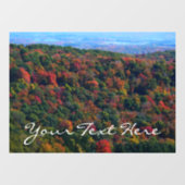Appalachen im Herbst Fensteraufkleber (Blatt)