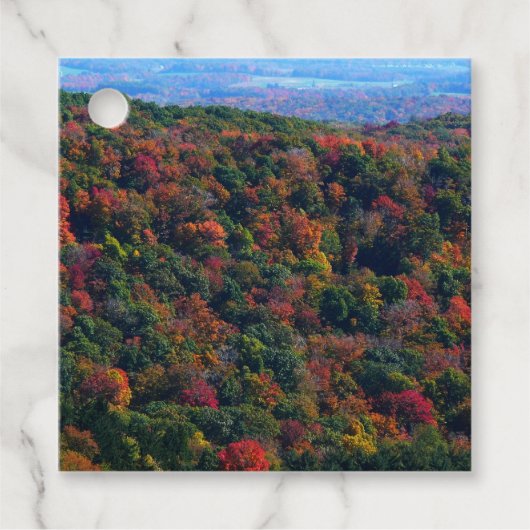 Appalachen im Herbst Geschenkanhänger (Vorderseite)