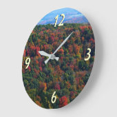 Appalachen im Herbst Große Wanduhr (Winkel)