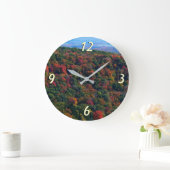 Appalachen im Herbst Große Wanduhr (Zuhause)