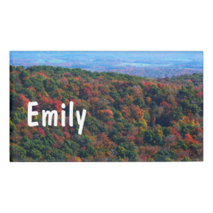 Appalachen im Herbst Namenschild
