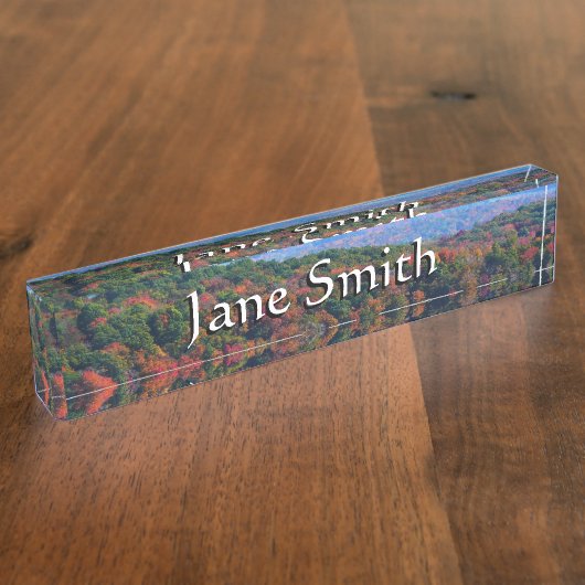 Appalachen im Herbst Namensplakette (Seite)