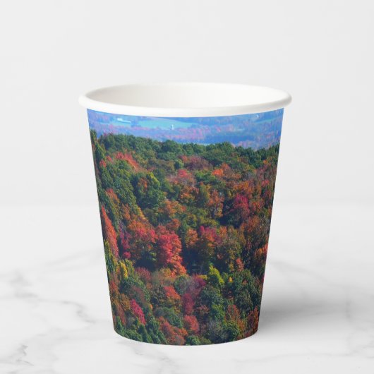 Appalachen im Herbst Pappbecher (Vorderseite)