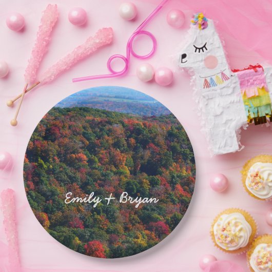 Appalachen im Herbst Pappteller (Party)