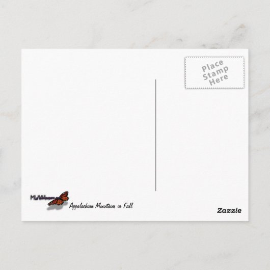 Appalachen im Herbst Postkarte (Rückseite)