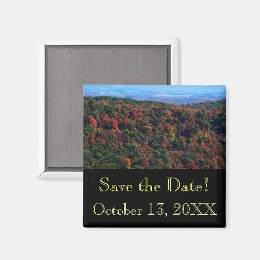 Appalachen im Herbst Save the Date Magnet (Vorderseite/Rückseite)
