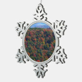 Appalachen im Herbst Schneeflocken Zinn-Ornament (Rechts)
