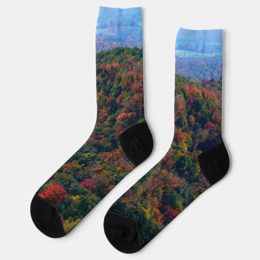 Appalachen im Herbst Socken (Linkes Detail)