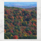 Appalachen im Herbst Weinetikett (Einzelnes Label)