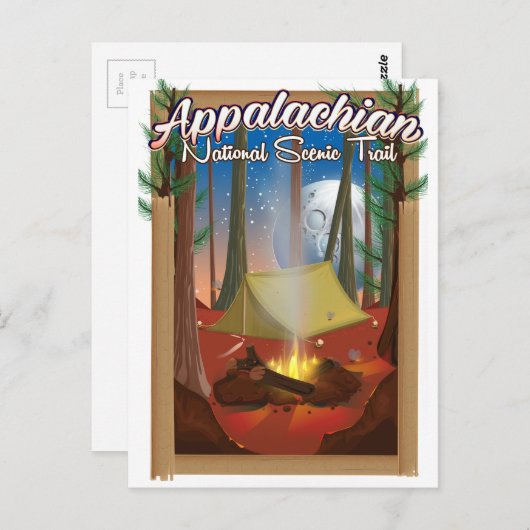 Appalachen-Nationaler Landschaftlicher Weg Postkarte (Vorne/Hinten)
