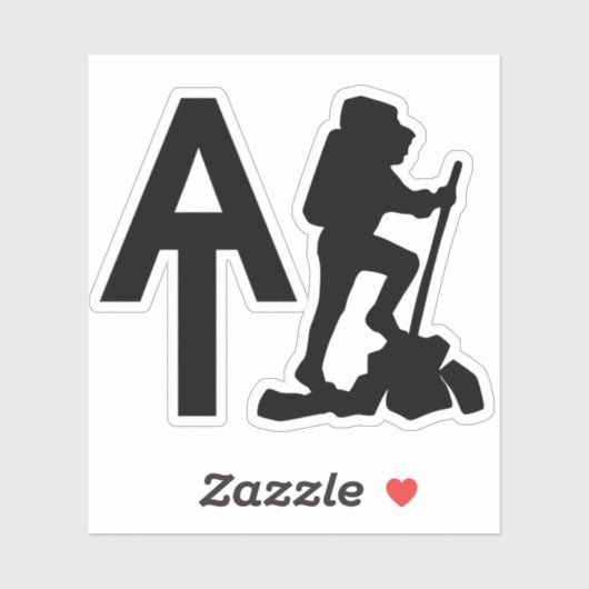 Appalachen-Pfad - AT - Raketenstartenwanderung Aufkleber (Blatt)