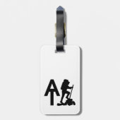 Appalachen-Pfad - AT - Raketenstartenwanderung Gepäckanhänger (Rückseite vertikal)