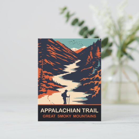 Appalachen-Pfad, Große, rauschige Berge, Reisen Postkarte (Stehend Vorderseite)