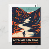 Appalachen-Pfad, Große, rauschige Berge, Reisen Postkarte (Vorne/Hinten)