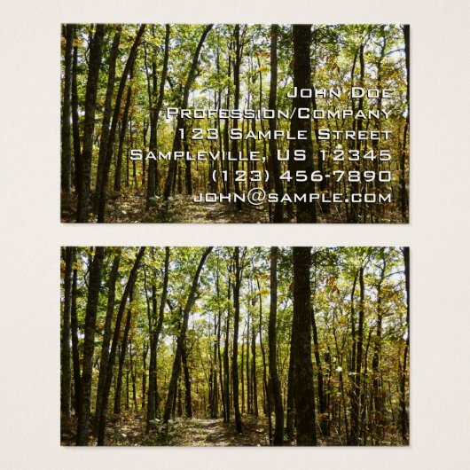 Appalachen-Pfad im Oktober in Shenandoah (Vorne & Hinten)