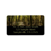 Appalachen-Pfad im Oktober in Shenandoah Adressaufkleber (Vorne)