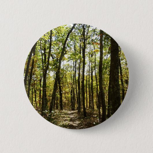 Appalachen-Pfad im Oktober in Shenandoah Button (Vorderseite)