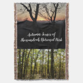 Appalachen-Pfad im Oktober in Shenandoah Decke (Vorderseite Vertikal)