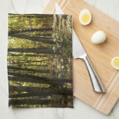 Appalachen-Pfad im Oktober in Shenandoah Geschirrtuch (Viertel Falte)