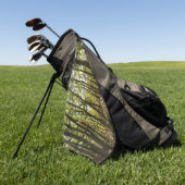 Appalachen-Pfad im Oktober in Shenandoah Golfhandtuch (Gras)