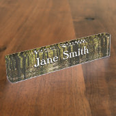 Appalachen-Pfad im Oktober in Shenandoah Namensplakette (Seite)