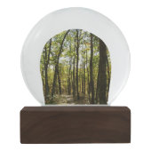 Appalachen-Pfad im Oktober in Shenandoah Schneekugel (Rückseite)