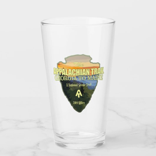 Appalachen-Pfad (Pfeilspitzen) Glas (Vorderseite)