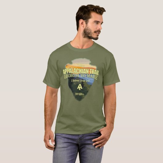 Appalachen-Pfad (Pfeilspitzen) T-Shirt (Vorne ganz)