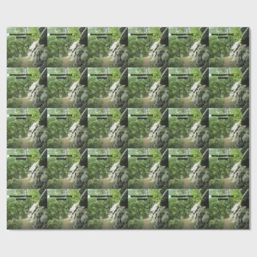 Appalachen-Pfad, Virginia Geschenkpapier (Flach)