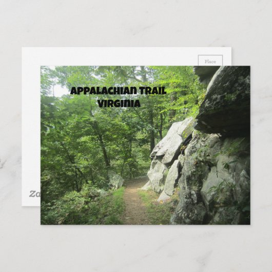 Appalachen-Pfad, Virginia Postkarte (Vorne/Hinten)