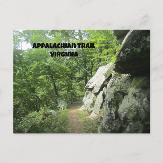 Appalachen-Pfad, Virginia Postkarte (Vorderseite)