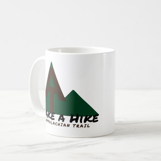 Appalachen-Pfad - Wandern Kaffeetasse (Vorderseite Links)